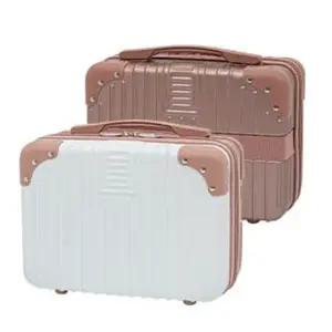 레트로 풍 기내용 캐리어 투톤 미니 여행 가방 14형 소형 수화물 (WFJ64EA)