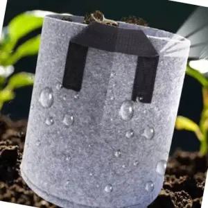 소형 화분 정원 가드닝 부직포 그레이 슬릿 패브릭 원예 용품 (WFJ5T0Z)