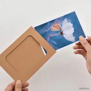 4x6 감성 크라프트지 종이 액자 10장 세트 포토 가랜드 벽 장식 프레임