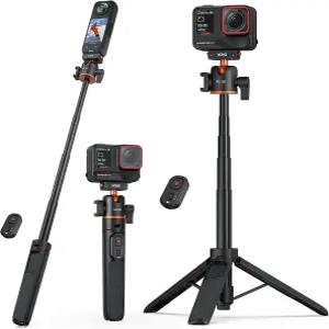 원격 컨트롤러가 있는 Insta360 X5/X4 Air/Ace Pro2/Ace Pro/Ace용 VRIG 21인치 미니 익스텐더블 삼각대