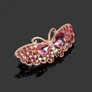 헤어핀 머리핀 헤어장식 핑크 플루앙 포인트핀 자동