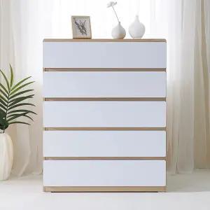 도도스 동글이 라운드 광폭900 5단 서랍장(DO_030)