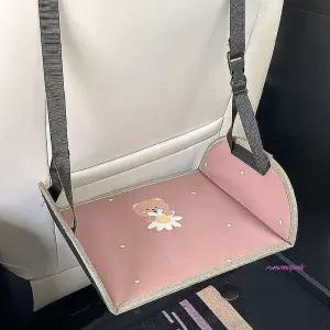 뒷좌석 다리 발받침대 차량용품 사무실 지지대 책상발판efg187