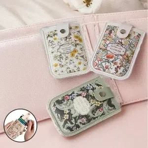 슬라이드 정원 카드지갑 데일리 꽃무늬 교통카드 명함 (WFJ5X87)
