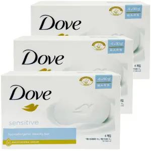 도브 센서티브 뷰티바 비누 90g 4개입 3개