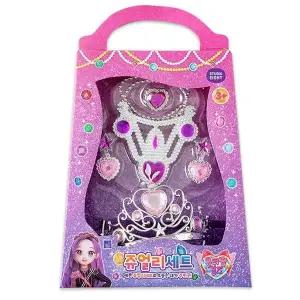 티아라 큐티팝걸스 세트 왕관 쥬얼리 핑크 (WFJR2Z7)