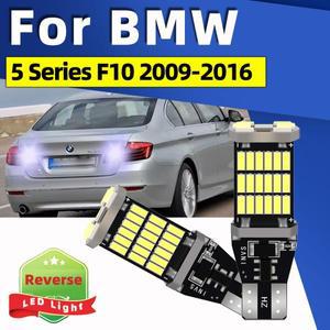 BMW 5시리즈 F10 2009-2016용 2개 LED 후진등 6000K T15 W16W 캔버스 전구