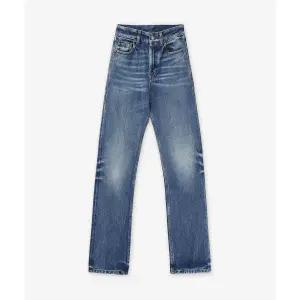 [생로랑]90S 하이 웨이스트 슬림핏 블루 팬츠 150319383