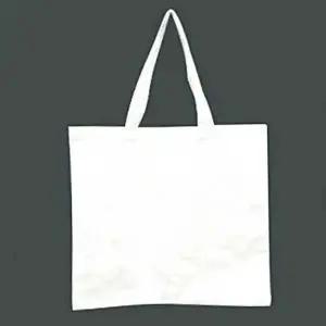 가로 가벼운 캔버스 화이트 무지 에코백 토트백 L