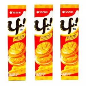 나 3개 치즈크림 77g 치즈크림쿠키 나스낵 치즈크림샌 나 나과자 나스낵