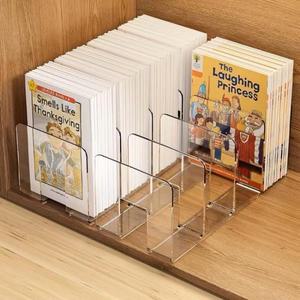 페이스북 선반 어린이 그림책 정리함 소형 잡지 홀더 아크릴 투명 옥스포드 트리 4칸