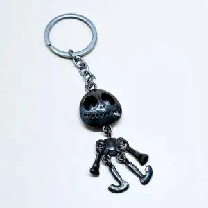 해골 인기 커플 키링 인형 블랙 가방 우정 키 (WFJSQ67)