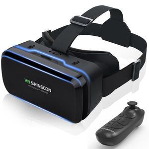 스마트폰용 VR 헤드셋, 블루투스 게임 컨트롤러, 몰입형 3D 영화 및 게임용 비구면 HD 렌즈, 조절 가능한 토글 포커스 IPD, 고급 냉각 시스템(4.7-6인치 휴대폰 장착)