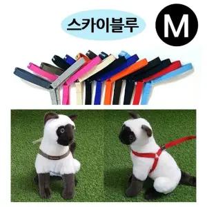 Y하네스 강아지 M 스카이워크 스카이블루 하네스 (WFJ7U6M)