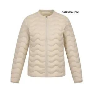 마운티아 HC37 여성스러운 여성스럽고 가볍게 걸치기 좋은 라운드넥 라운드경량자켓(