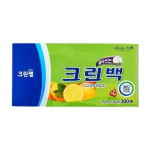 크린백 25cm X 35cm 300매 크린백 랩 크린? 위생비닐 위생백 주방용품 롤백
