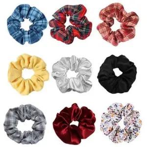 여자 곱창 머리 헤어밴드 팔찌 대용 긴머리 곱창끈 머리끈 면헤어밴드