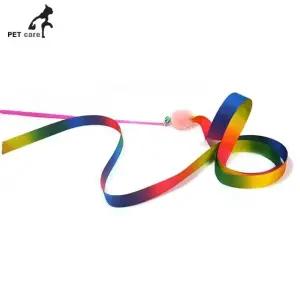 랜덤1개 고양이 장난감 막대 무지개 천연밍크 (WFJ7VQ9)