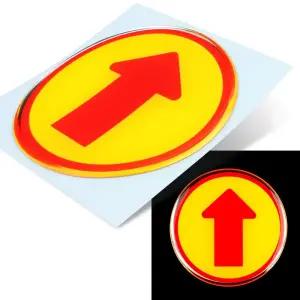 에폭시 방향표시 스티커 화살표 표지판 안내판 입체 원형화살표안내판