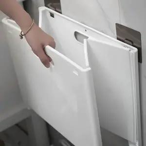 빨래 바구니 이동식 벽걸이 세탁실 접이식 바구니 간편 공간활용 플라스틱 장난감 수납함 정리함 다용도