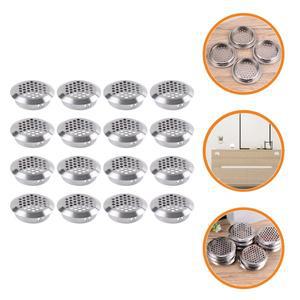 50개 스테인리스 스틸 원형 통풍구 그릴 커버 옷장 캐비닛 창고 소핏 환기 플러그 내구성