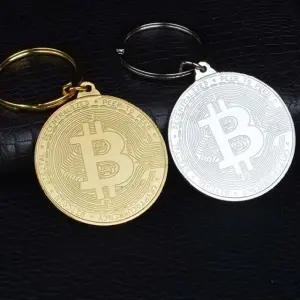 고품질 가상화폐 비트코인 열쇠고리 키링 키홀더 가방걸이 (WFK9FKM)
