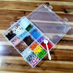 24칸 투명 악세사리 보관통 악세사리보관함 비즈통 비 (WFK92W7)