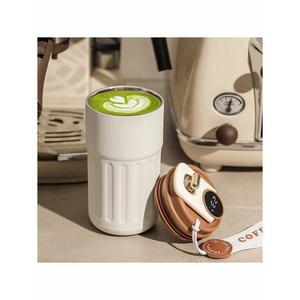 450ml 스마트 온도 표시 스테인리스 스틸 커피 머그 12시간 보온 24시간 보냉 이중벽 진공 보온병 누수 방지