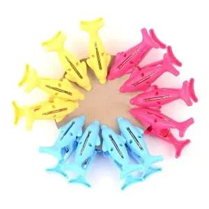 빨래 정리 집게 12P 돌고래 형식 다용도 고정 (WFKA5J4)