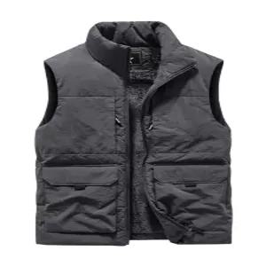 겨울 작업용 조끼 수납 퀵 방한 포켓 재킷 배달원