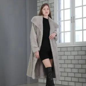 30프리미엄 숄카라FAUXFUR밍크롱코트