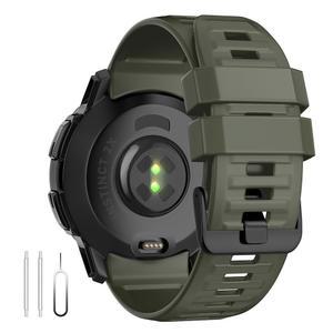 가민 인스팅트 2X 솔라 택티카/인스팅트 솔라, 26mm 실리콘 교체 시계 스트랩용 U-LIMVE 밴드