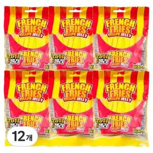 감자튀김 모양 젤리 100g 12개 간식 선물 학원 어린이날 학교 생일