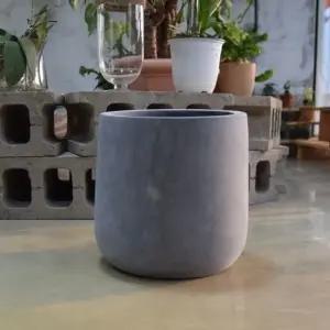 FRP 대형화분 단지형 HP1087 34x33cm 네추럴시멘트 (WFKAD8T)