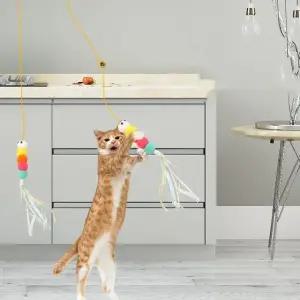 장난감 낚시대 불가사리 고양이 예쁜 줄 구름 고양이 (WFKB8HG)