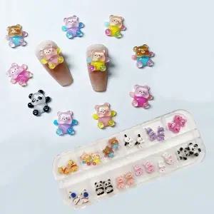 케릭터 프리티파츠 세트 네일스톤 네일아트 귀요 (WFKAN8P)