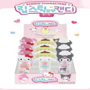 JERYLABEL 산리오 립스틱 모양 캔디 18개 1세트 학교간식