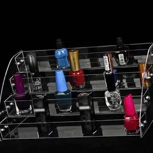 [하프클럽/]계단식 아크릴 진열대 매니큐어 네일 화장품