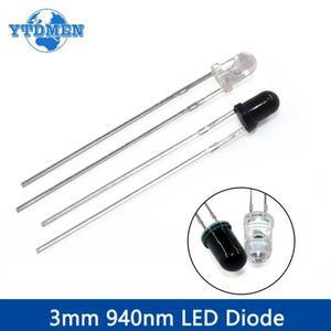 호환 아두이노 DIY용 10 쌍 3mm 940nm LED 적외선 이미 터IR 수신기 다이오드 F3