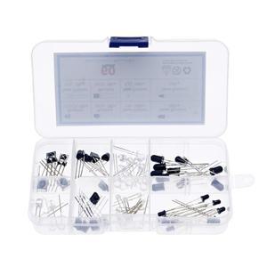 호환 60pcs 3mm 850 940nm VS1838 IR LED 방출 다이오드 모듬 키트 송신기 적외선 램프 이미 터 포토 트랜