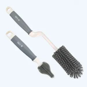 실리콘 젖병 회전 세척솔 세트 회전형 텀블러 아기 출산용품 부드러운 세정