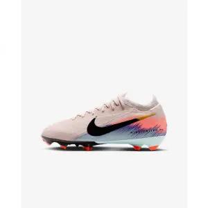 나이키 유나이티드 주니어 머큐리얼 베이퍼 16 프로 잔디 로우 탑 클리트 축구화 - 실트 레드/레이서 블루