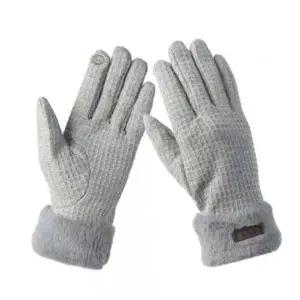 [하프클럽/]스마트터치장갑 러브퍼밍터치장갑스마트여자겨울장갑그레이