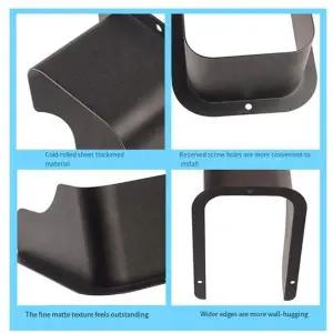 AT35-도어 벨 커버 비바람에 견디는 금속 링-초인종 보호 장치 액세스 제어 레인 커버 실외 키패드 커버 보