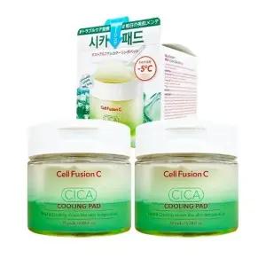 셀퓨전씨 포스트 알파 시카 쿨링 패드 70매 2통 진정 보습 토너패드