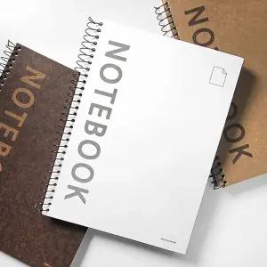 깔끔한 무선 스프링 연습장 3P 무지 줄없는 노트 공책 무선노트 무선연습장