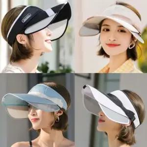 리본 라인 날개썬캡 자외선차단 골프 등산 낚시 썬바이저 모자 선캡
