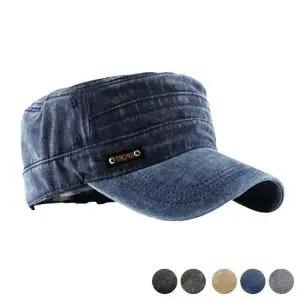 빈티지 장식 워싱 군모 디자인 가을모자 레터링