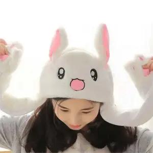 토끼 귀모자 움직이는 캐릭터 모자 귀달이 귀덮개
