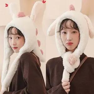 (앙상블) 공룡 움직이는 귀 모자 방한 할로윈